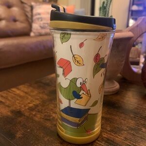 Starbucks Bird Fall Back To School Travel Tumbler Vintage 2007 Collectible 8 fl